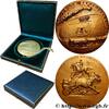 FRANCE Médaille, Société d’encouragement à l’élevage du c SOCIÉTÉ HIPPIQUE - CHEVAUX ET CONCOURS 14 - Caen 1961 (58,5mm, 159,17g, 12h) -