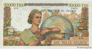 FRANCE 10000 Francs GÉNIE FRANÇAIS FRANCE 10000 Francs GÉNIE FRANÇAIS 1954 VF -