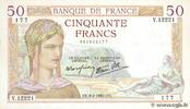 FRANCE 50 Francs CÉRÈS modifié FRANCE 50 Francs CÉRÈS modifié 1940 XF -