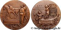 FRANCE Médaille, Association Fondatrice et Fédérative des TROISIÈME RÉPUBLIQUE 33 - Bordeaux 1908 (50,50mm, 69,55g, 12h) -
