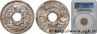 FRANCE 5 centimes Lindauer, petit module III REPUBLIC Poissy 1923 (17mm, 2g, 6h) -