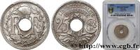 FRANCE 25 centimes Lindauer, Cmes souligné III REPUBLIC 1914 (24mm, 5g, 6h) -