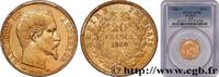 FRANCE 20 francs or Napoléon III, tête nue SECOND EMPIRE Paris 1860 (21mm, 6,45161 g, 6h) -