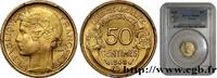 FRANCE 50 centimes Morlon III REPUBLIC 1940 (18mm, 2g, 6h) -