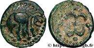 FRANCE Bronze au sanglier et au fleuron VELIOCASSES (Area of Norman Vexin) c. 50-40 AC. (14mm, 1,90g, h) -