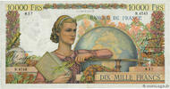 FRANCE 10000 Francs GÉNIE FRANÇAIS FRANCE 10000 Francs GÉNIE FRANÇAIS 1953 VF -