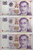 SINGAPORE 2 Dollars Lot SINGAPORE 2 Dollars Lot 2000 UNC- -
