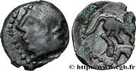FRANCE Bronze au cheval et au sanglier GALLIA - CARNUTES (Beauce area) Chartres (28) c. 60-40 AC. (16mm, 1,78g, 4h) -