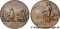 FRANCE Médaille, 150e anniversaire de la Compagnie des mi MINES ET FORGES 1907 (60,5mm, 84,62g, 12h) -