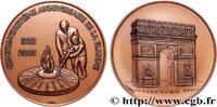 FRANCE Médaille, La flamme sous l’arc de triomphe MONUMENTS ET HISTOIRE Monnaie de Paris 2003 (80,5mm, 288,80g, 12h) -