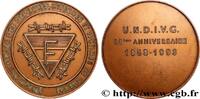 FRANCE Médaille, 35e anniversaire de l’Union Nationale de CINQUIÈME RÉPUBLIQUE 1993 (67,5mm, 145,12g, 12h) -