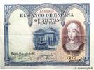 SPAIN 500 Pesetas SPAIN 500 Pesetas 1927 VF -
