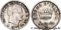 ITALY - KINGDOM OF ITALY - NAPOLEON I 5 Soldi ITALY - KINGDOM OF ITALY - NAPOLEON I Milan - M 1813 (15mm, 1,23g, 6h) -