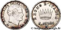 ITALY - KINGDOM OF ITALY - NAPOLEON I 5 Soldi ITALY - KINGDOM OF ITALY - NAPOLEON I Milan - M 1813 (15mm, 1,26g, 6h) -