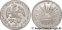 MEXICO 8 Reales Aigle / bonnet phrygien sur soleil surfra MEXICO Guanajuato - G° 1892 (38mm, 27,11g, h) -
