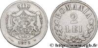 ROMANIA 2 Lei ROMANIA Bruxelles 1875 (27mm, 9,81g, 6h) -