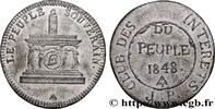 FRANCE Médaille, Club des intérêts du peuple POLITIQUE 1848 (29,5mm, 15,56g, 12h) -