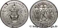 FRANCE Médaille, Fête fédérale de chant MUSIQUE, ARTS ET CONCERTS 1862 (35mm, 17,06g, 12h) -