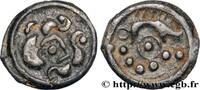 FRANCE Potin au sanglier, au torque et aux globules GALLIA BELGICA - SUESSIONES (Area of Soissons) c. 60-30 AC. (17mm, 2,37g, 7h) -