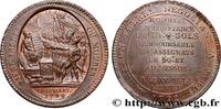 FRANCE Monneron de 5 sols au serment (An IV), 3e type REVOLUTION COINAGE / CONFIANCE (MONNAIES DE…) Birmingham, Soho 1792 (40mm, 27,43g, 6h) -