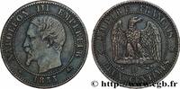 FRANCE Deux centimes Napoléon III, tête nue, différent Le SECOND EMPIRE Lyon 1855 (20mm, 1,89g, 6h) -