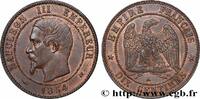 FRANCE Dix centimes Napoléon III, tête nue SECOND EMPIRE Bordeaux 1854 (30mm, 10,13g, 6h) -