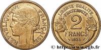 FRANCE 2 francs Morlon III REPUBLIC 1935 (27mm, 8,01g, 6h) -