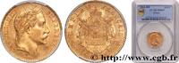 FRANCE 20 francs or Napoléon III, tête laurée SECOND EMPIRE Strasbourg 1866 (21mm, 6,45g, 6h) -