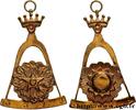 FRANCE BIJOU DE LOGE - Grade de sagesse ou hauts grades FRANC - MAÇONNERIE n.d. (66mm, 26,55g, 12h) -