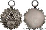 FRANCE LYON, BIENFAISANCE ET AMITIE - Bijou de loge ORIENTS DE PROVINCE LYON n.d. (45,5mm, 14,78g, 12h) -