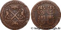 FRANCE Jeton Br 30, Laurent Dugas, troisième prévôté LYONNAIS - CONSULAT DE LYON 1729 (30,5mm, 9,23g, 6h) -
