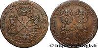 FRANCE Jeton Br 30, Laurent Dugas, troisième prévôté LYONNAIS - CONSULAT DE LYON 1729 (30,5mm, 9,17g, 6h) -