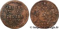FRANCE Jeton Br 30, les quatre échevins LYONNAIS - CONSULAT DE LYON 1719 (30,5mm, 8,74g, 12h) -