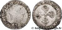 FRANCE Demi-franc au col plat THE LEAGUE. COINAGE IN THE NAME OF HENRY III Toulouse 1590 (27,5mm, 5,76g, 10h) -