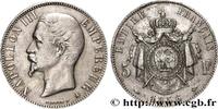 FRANCE 5 francs Napoléon III, tête nue, petit A SECOND EMPIRE Paris 1856 (37mm, 24,78g, 6h) -