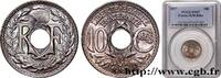 FRANCE 10 centimes Lindauer III REPUBLIC 1917 (21mm, 4g, 6h) -
