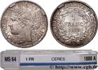 FRANCE 1 franc Cérès, IIIe République III REPUBLIC Paris 1888 (23mm, 4,99g, 6h) -