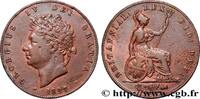 UNITED KINGDOM 1/2 Penny Georges IV UNITED KINGDOM 1827 (28mm, 9,41g, 12h) -