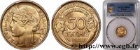 FRANCE 50 centimes Morlon, avec raisin, 9 et 2 ouverts III REPUBLIC 1932 (18mm, 2,0g, 6h) -