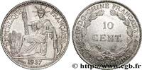FRENCH INDOCHINA 10 Centièmes FRENCH INDOCHINA Paris 1937 (19mm, 2,69g, 6h) -