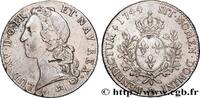 FRANCE Écu aux branches d’olivier, tête ceinte d’un bande LOUIS XV THE BELOVED Rouen 1744 (40,5mm, 29,36g, 6h) -