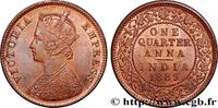 BRITISH INDIA 1/4 Anna Victoria BRITISH INDIA Bombay 1889 (25,5mm, 6,62g, 12h) -