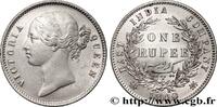 BRITISH INDIA 1 Roupie East India Company Victoria BRITISH INDIA Bombay 1840 (31,5mm, 11,65g, 12h) -