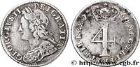 GREAT-BRITAIN - GEORGE II 4 Pence GREAT-BRITAIN - GEORGE II 1740 (19mm, 1,95g, 6h) -