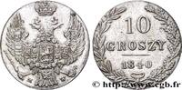 POLAND 10 Groszy administration russe POLAND Varsovie 1840 (19mm, 2,78g, 12h) -