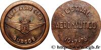 FRANCE Médaille, Aéro-club Royal de Burgos AÉRONAUTIQUE - AVIATION : AVIATEURS & AVIONS Espagne, Burgos 1976 (84,5mm, 282,46g, 12h) -