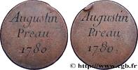 FRANCE Augustin Préau LOUIS XVI 1780 (28,5mm, 10,91g, 12h) -