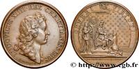 FRANCE Médaille, Promotion de 60 chevaliers de l’Ordre du LOUIS XIV LE GRAND OU LE ROI SOLEIL 1662 (40,5mm, 32,99g, 12h) -