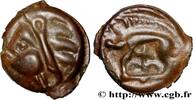 FRANCE Potin à la tête d’indien, classe Ij/h GALLIA BELGICA - LEUCI (Area of Toul) c. 75-50 AC. (19mm, 3,55g, 9h) -