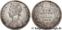 BRITISH INDIA 1 Roupie Victoria BRITISH INDIA Bombay 1890 (30,5mm, 11,55g, 12h) -